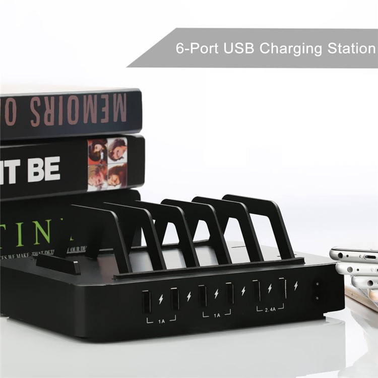 YM-UD03 Universal 50W 6 Ports USB Charging Dock Charging Stand for Apple Watch iPhone iPad Samsung-15
