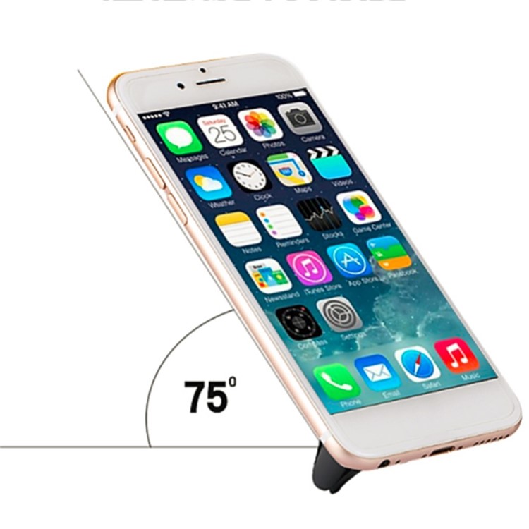Universal Magnetic Car Air Vent Mount Smartphone Holder for iPhone Samsung Huawei LG - Silver-5