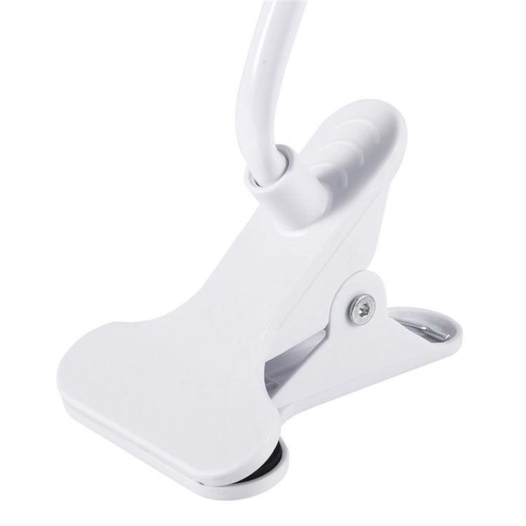 Universal Flexible Long Arm Mobile Phone Holder Desktop Bed Lazy Bracket Stand - White-10