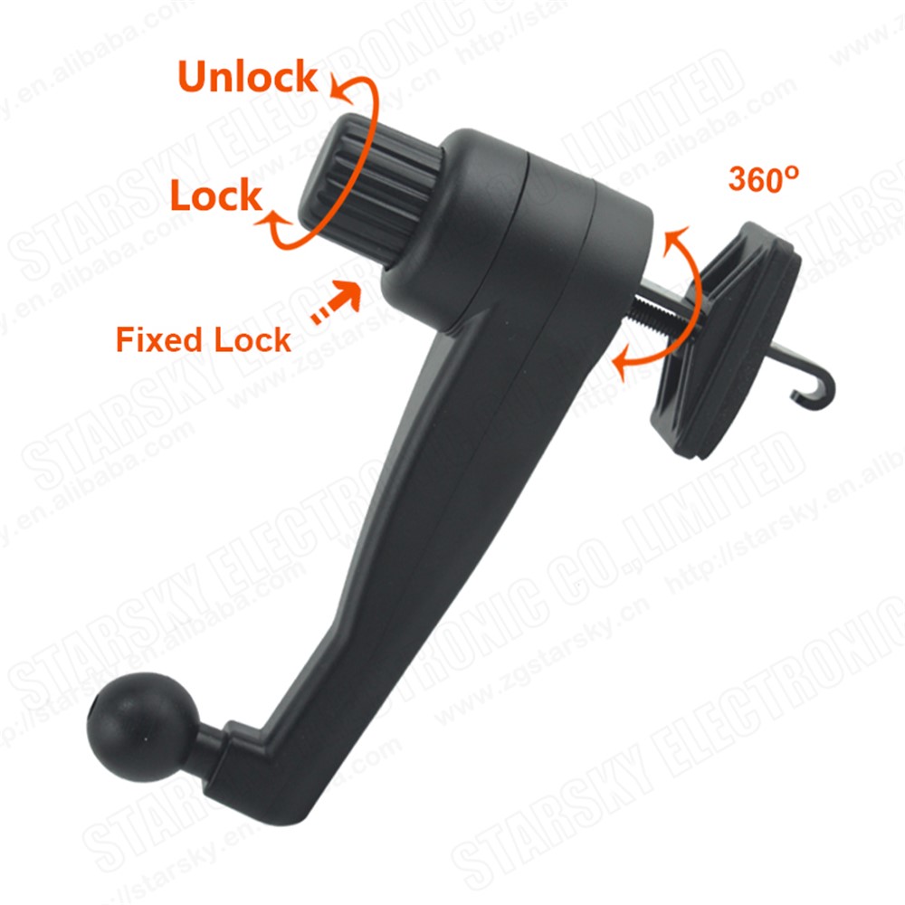 360 Degrees Rotating Car Air Vent Mount Mobile Phone Holder for Phone Between 3.5 inch - 5.5 inch-11
