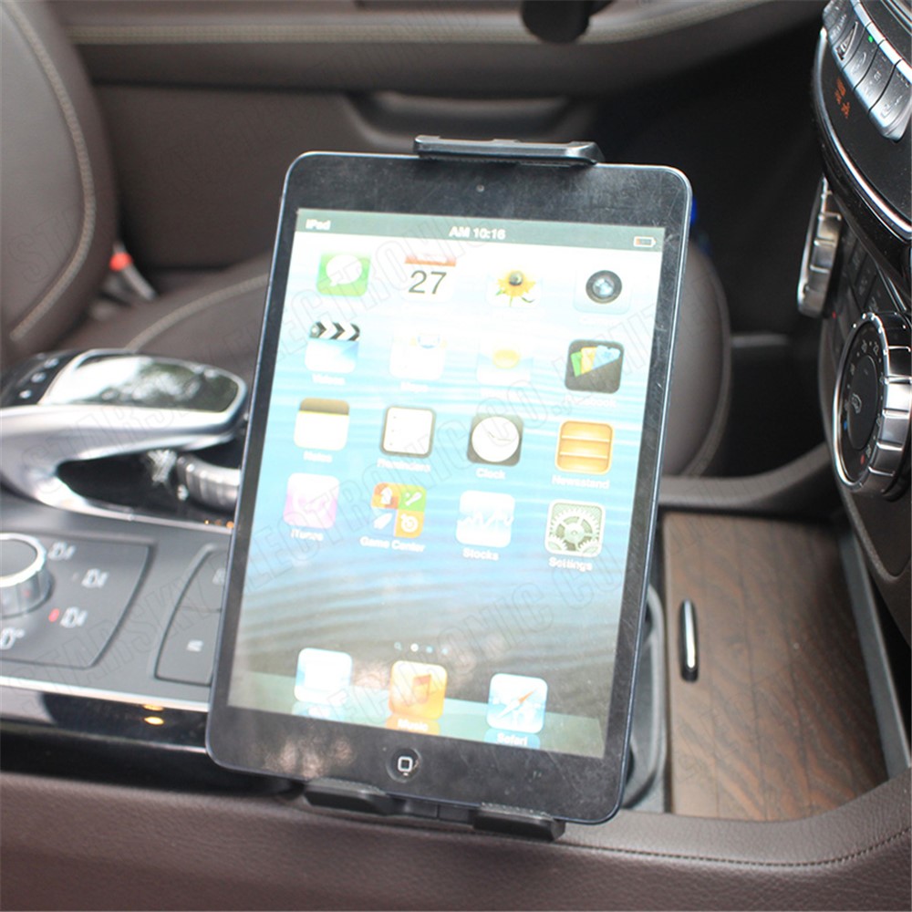 095-080A Universal 360 Degree Rotary Car Phone / Tablet Cup Mount Holder for iPhone iPad, Clamp Size: 11-22cm-11