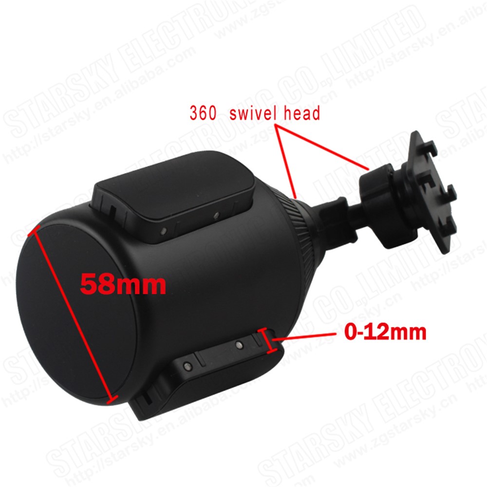 095-080A Universal 360 Degree Rotary Car Phone / Tablet Cup Mount Holder for iPhone iPad, Clamp Size: 11-22cm-13