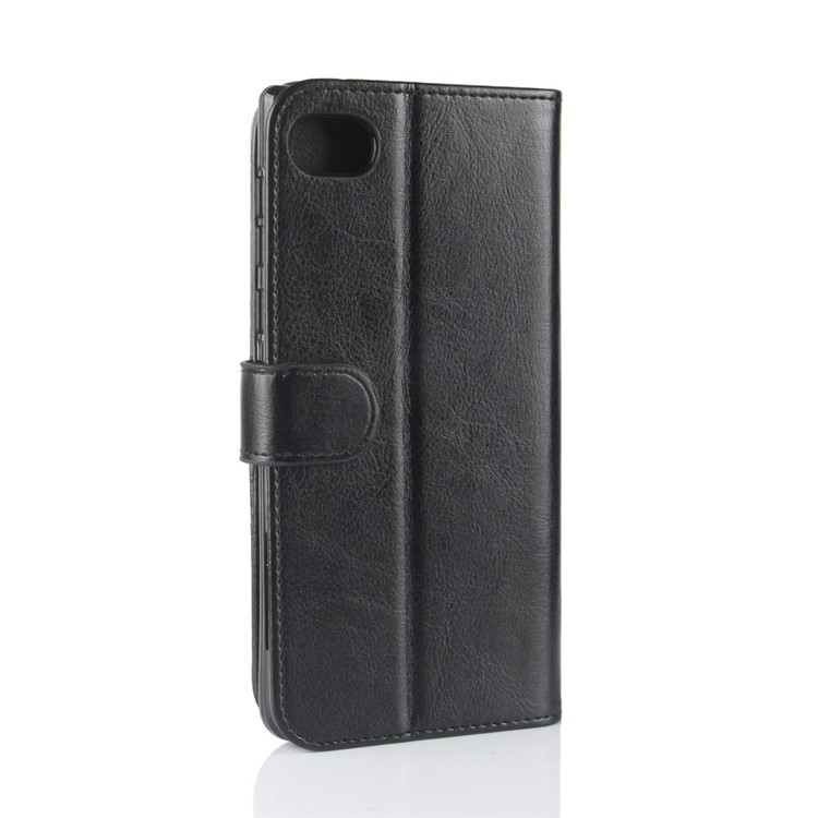 Crazy Horse Wallet Leather Stand Cell Phone Case with Magnet for BlackBerry Motion - Black-8