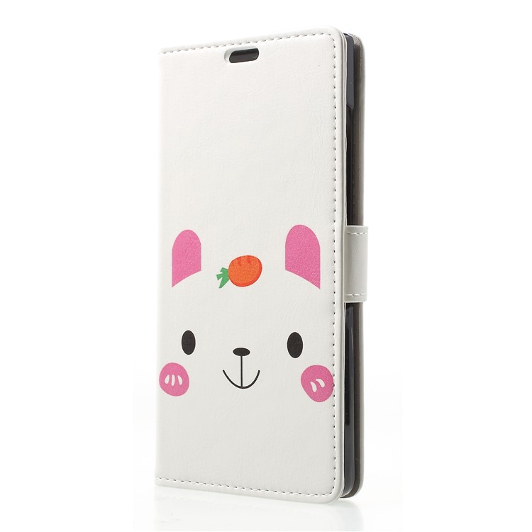 Pattern Printing Stand Leather Magnetic Wallet Cell Phone Cover for BlackBerry Key2 - Cute Animal-3