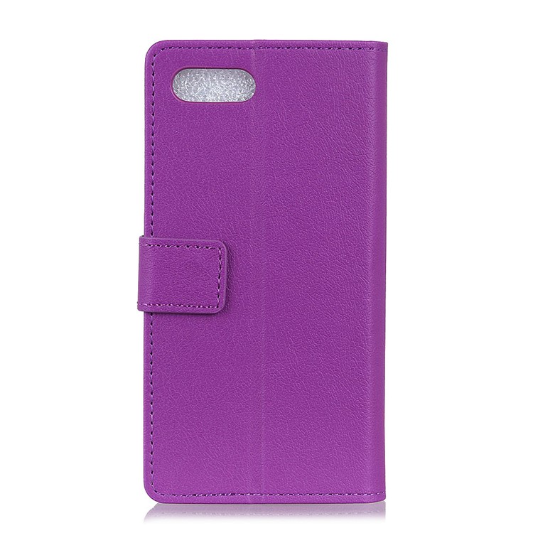 Wallet Stand Magnetic Flip Leather Cell Phone Case for BlackBerry Key2 - Purple-3