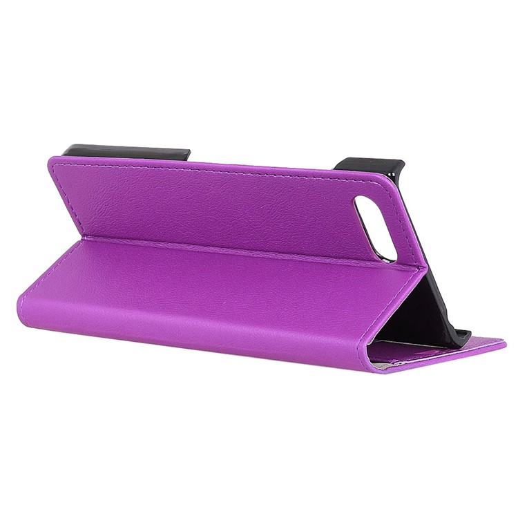 Wallet Stand Magnetic Flip Leather Cell Phone Case for BlackBerry Key2 - Purple-5