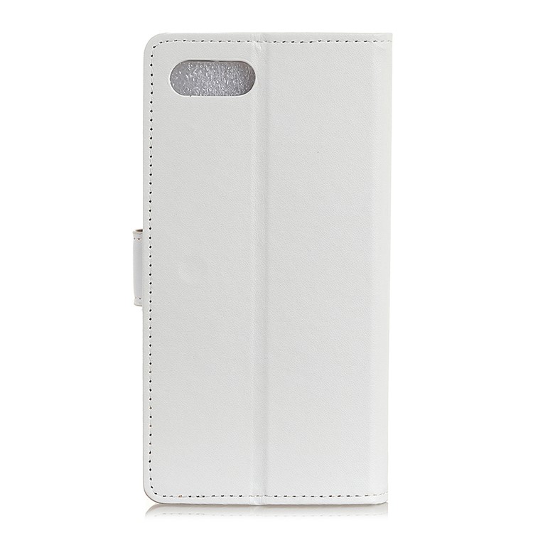 PU Leather Magnetic Wallet Cell Phone Case with Stand for BlackBerry Key2 - White-3