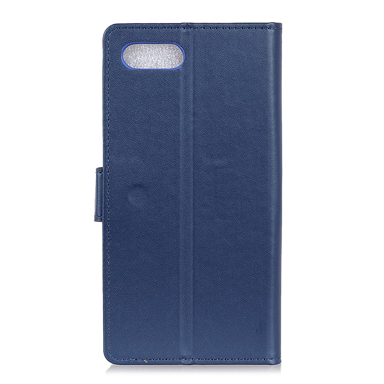 PU Leather Magnetic Wallet Cell Phone Casing with Stand for BlackBerry Key2 - Blue-3