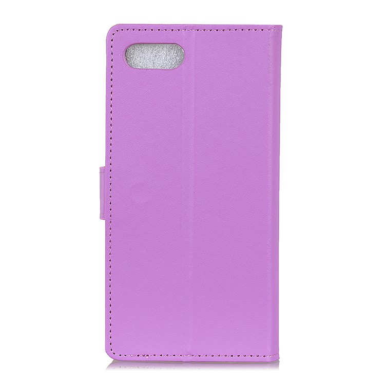 PU Leather Magnetic Wallet Mobile Phone Cover with Stand for BlackBerry Key2 - Purple-3