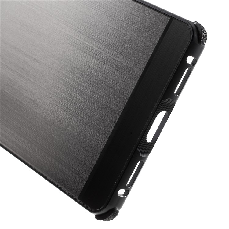 Electroplating Aluminium Alloy Bumper + Brushed PC Plate Drop-proof Phone Case for BlackBerry Key2 - Grey-4
