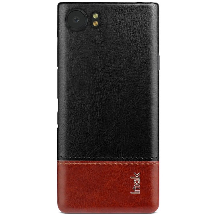 IMAK Ruiyi Series Leather Skin Plastic Phone Shell for BlackBerry Keyone/DTEK70-2