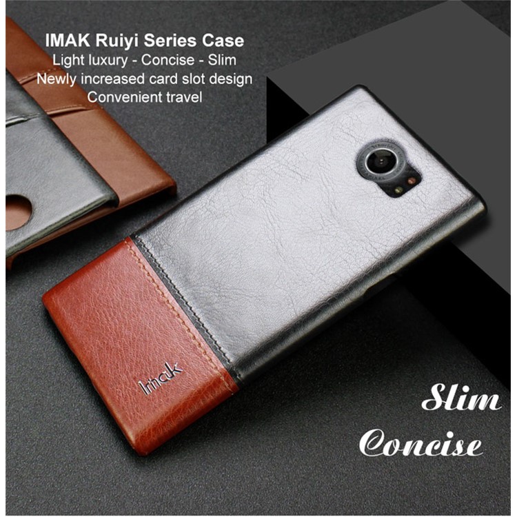 IMAK Ruiyi Series Leather Skin Plastic Phone Shell for BlackBerry Priv/Venice-7