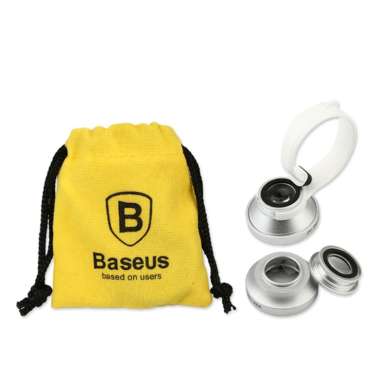 BASEUS Clip-on Fisheye + Wide Angle + Macro Lens for Apple Samsung Sony LG HTC etc Smartphones-3