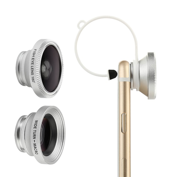 BASEUS Clip-on Fisheye + Wide Angle + Macro Lens for Apple Samsung Sony LG HTC etc Smartphones-4