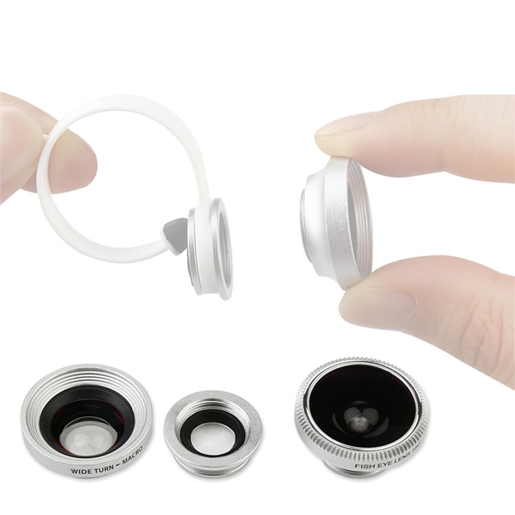 BASEUS Clip-on Fisheye + Wide Angle + Macro Lens for Apple Samsung Sony LG HTC etc Smartphones-6