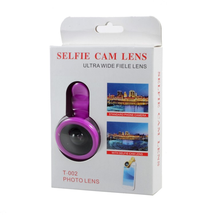 T-002 Selfie Universal Camera Lens for iPhone Samsung HTC Huawei Etc - Rose-6