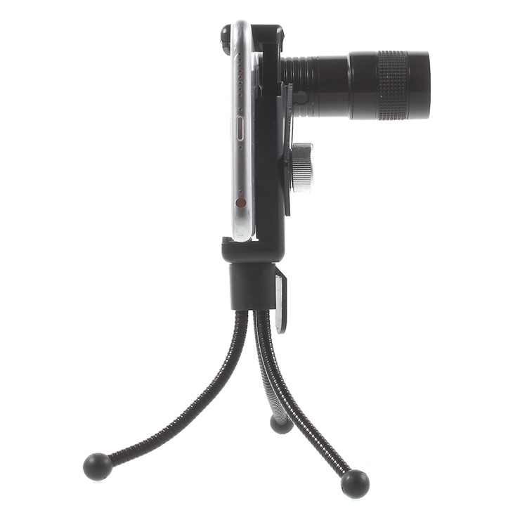 TY409 Universal 9X Wide-angle Lens + 9X Fisheye Lens + 9X Macro Lens + Clamp + Tripod Kit-2