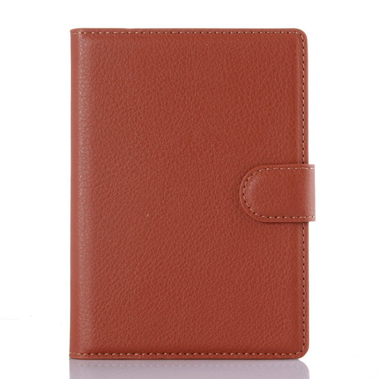 Litchi Leather Case Wallet Cover for BlackBerry Passport Silver Edition - Brown-1