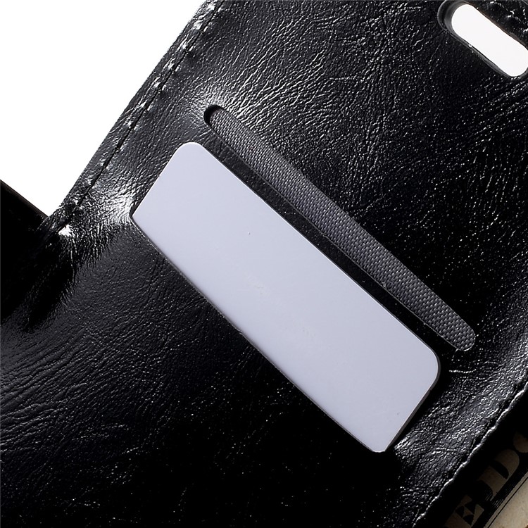 Crazy Horse Wallet Leather Stand Case for BlackBerry DTEK60 - Black-6