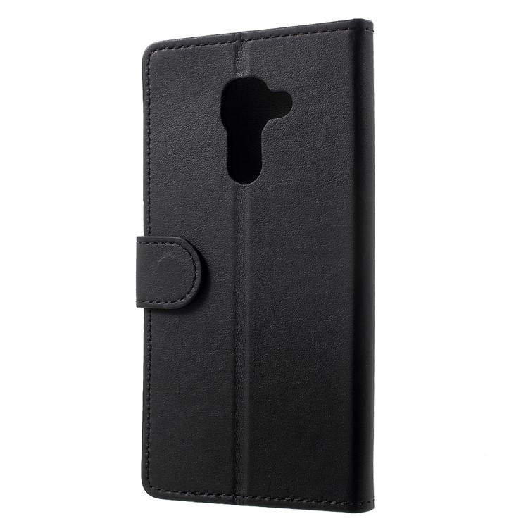 Wallet Stand Leather Phone Case for BlackBerry DTEK60 - Black-2