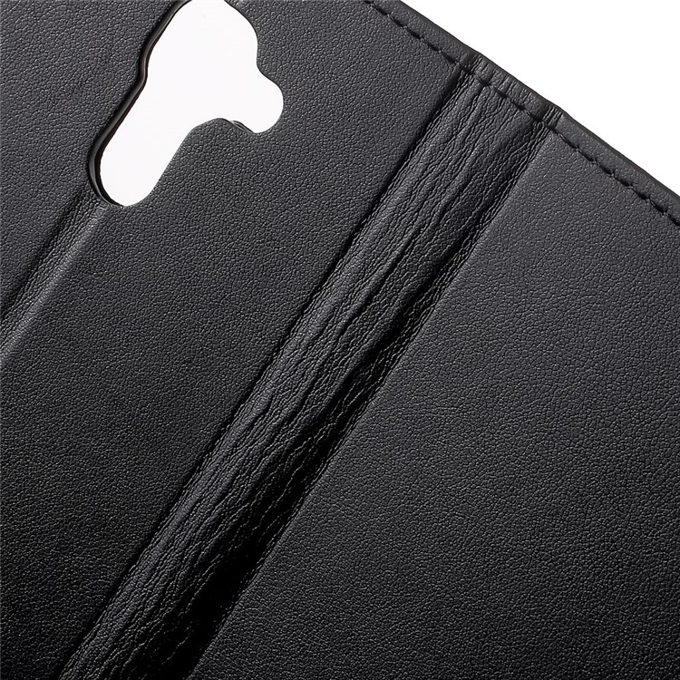 Wallet Stand Leather Phone Case for BlackBerry DTEK60 - Black-6