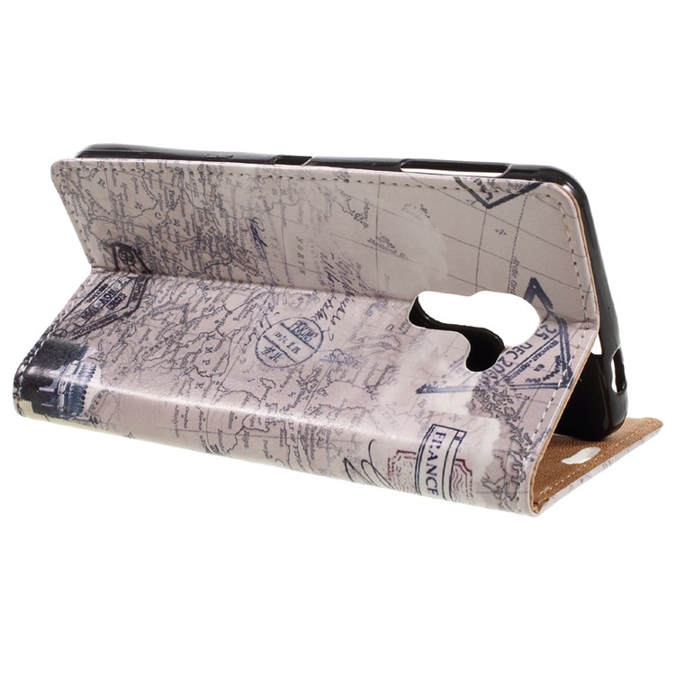 For BlackBerry DTEK60 Patterned Leather Wallet Phone Case - Triumphal Arch-5