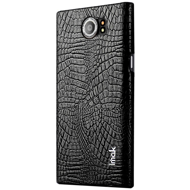 IMAK Ruiyi Series Crocodile Leather Coated PC Phone Case for BlackBerry Priv - Black-2