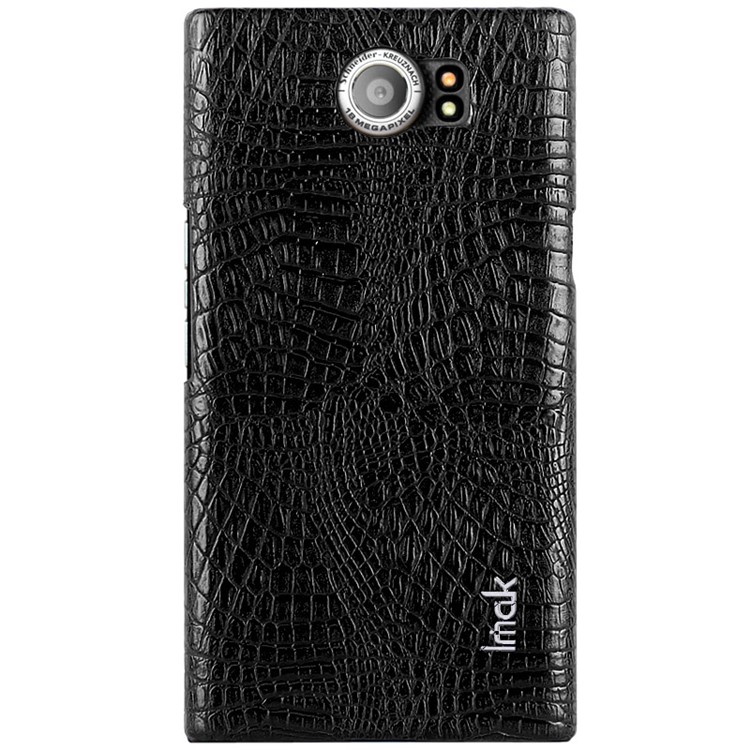 IMAK Ruiyi Series Crocodile Leather Coated PC Phone Case for BlackBerry Priv - Black-6