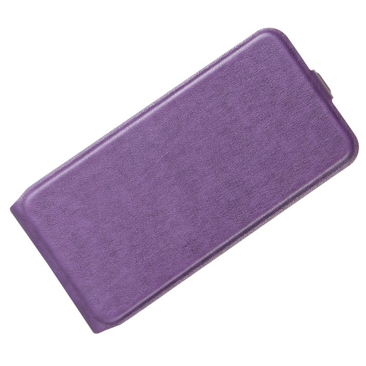 Crazy Horse Skin Vertical Flip Leather Shell Case for BlackBerry Keyone - Purple-2