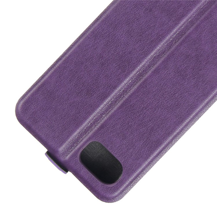 Crazy Horse Skin Vertical Flip Leather Shell Case for BlackBerry Keyone - Purple-3