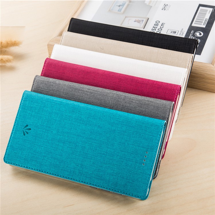 VILI DMX Folio Leather Stand Phone Cover with Card Holder for BlackBerry Keyone - Beige-5