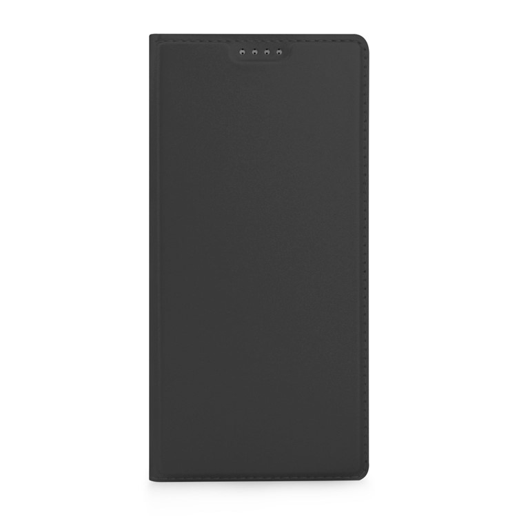 Auto-absorbed Leather Card Holder Stand Phone Case for BlackBerry Keyone - Black-2