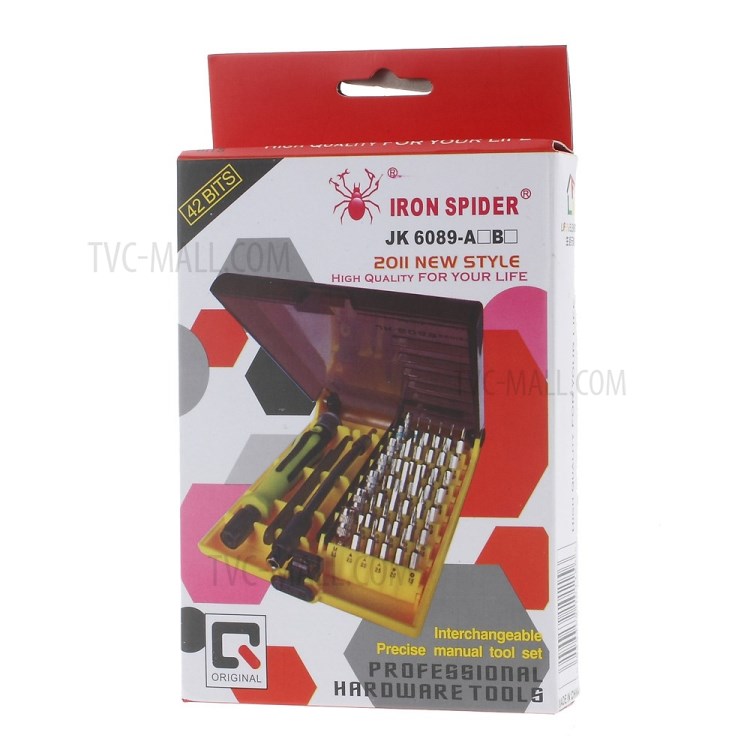 Iron Spider JK 6089 45 En 1 Hardware Profesional Kit De Herramientas De Destornillador-10