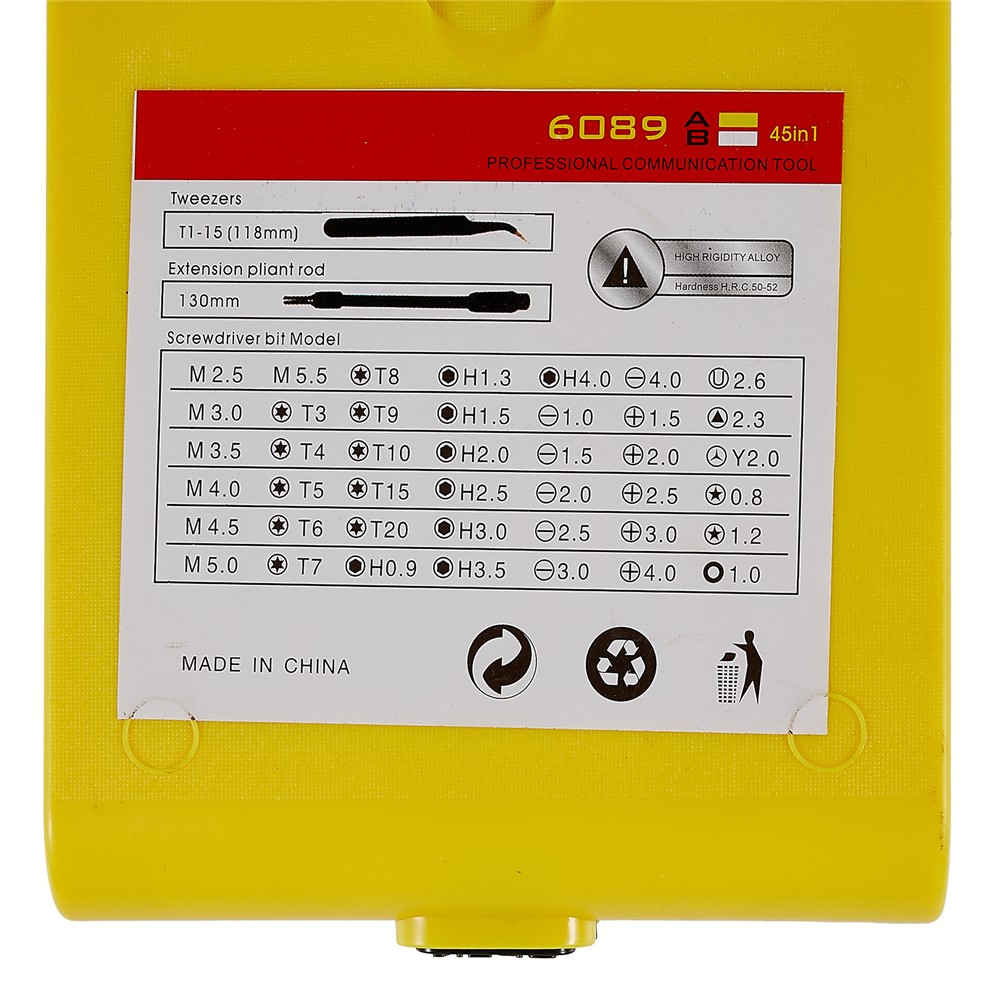 Iron Spider JK 6089 45 En 1 Hardware Profesional Kit De Herramientas De Destornillador-9