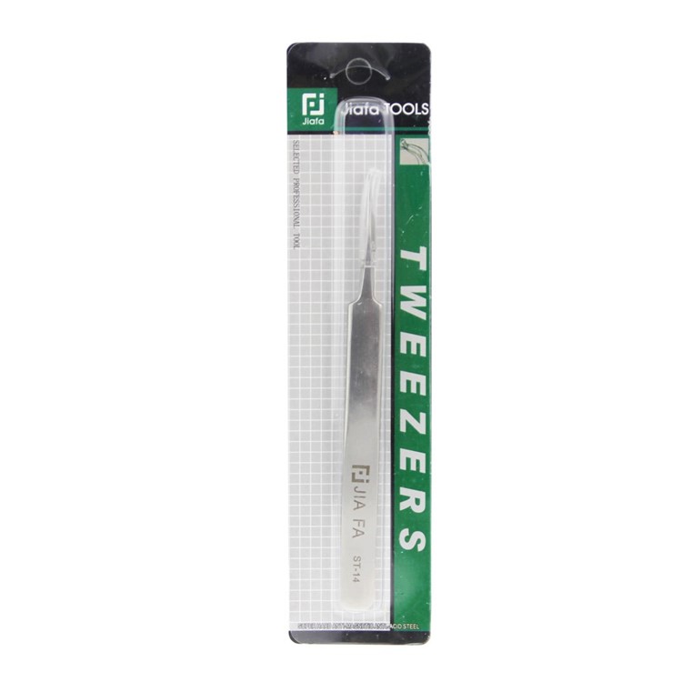 ST-14 High Strength Stainless Steel Straight Tweezers Point Tipped-4