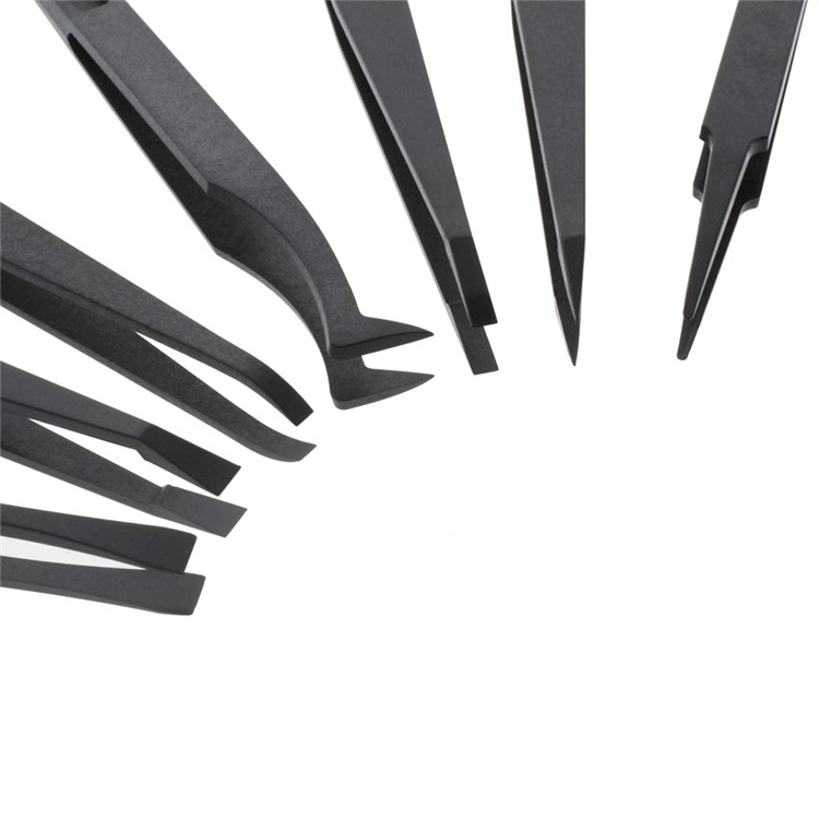 7 Pouces Antistatiques en Plastique Tweezers Tiche D'outils de Réparation de Chaleur