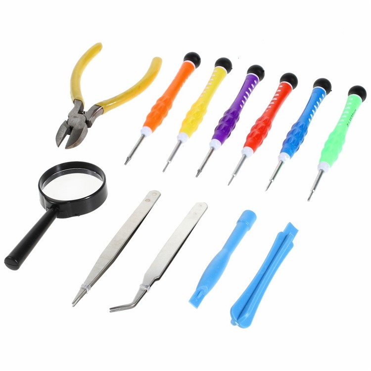 MR-8 Precision Screwdriver Tweezers Repair Tools Kit for iPhone SE 5s 5s 4s 4 Samsung HTC Xiaomi Etc-1