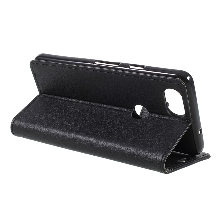 For Google Pixel 2 Litchi Texture Stand Leather Wallet Case - Black-5