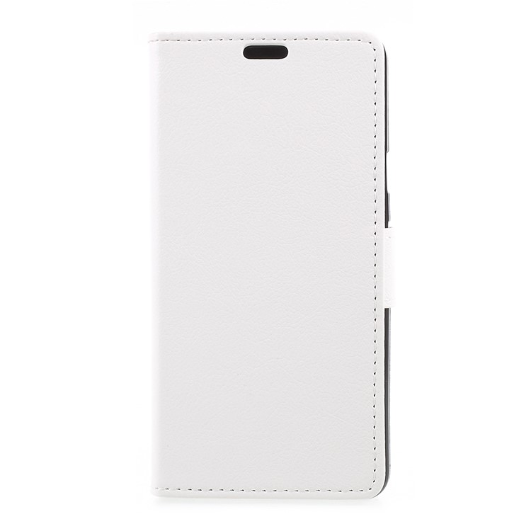 Litchi Texture Wallet Stand Leather Cover for Google Pixel 2 - White-1