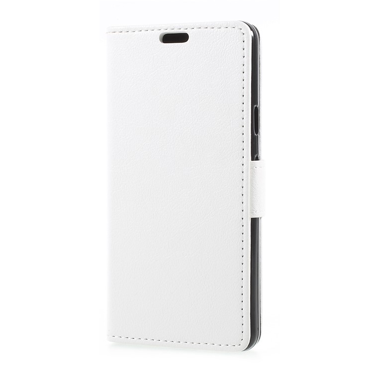 Litchi Texture Wallet Stand Leather Cover for Google Pixel 2 - White-2