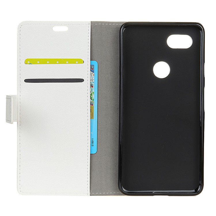 Wallet Leather Stand Phone Case for Google Pixel 2XL - White-5