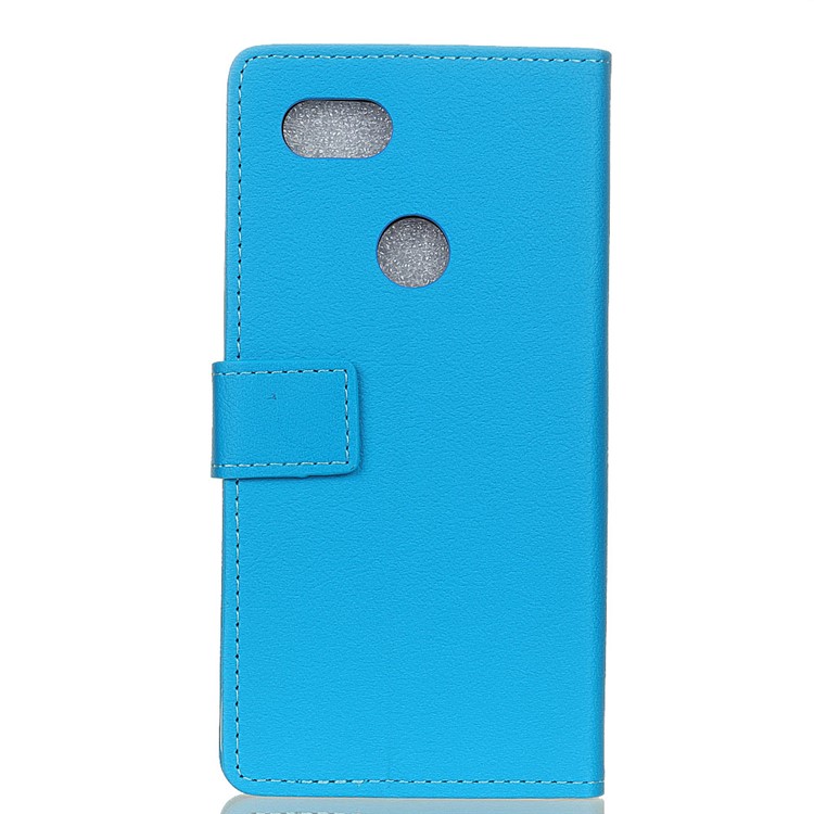 Wallet Leather Stand Cover for Google Pixel 2XL - Blue-2