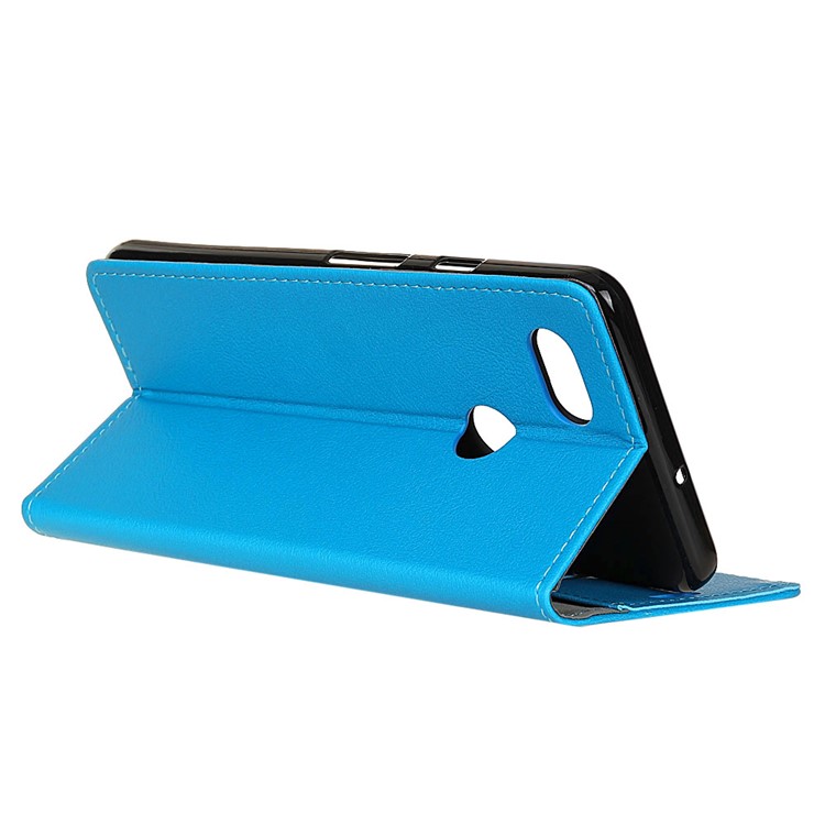 Wallet Leather Stand Cover for Google Pixel 2XL - Blue-3