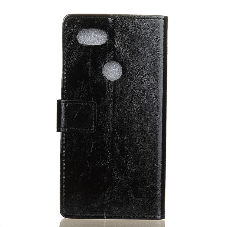 Crazy Horse Wallet Leather Stand Casing for Google Pixel 2XL - Black-2