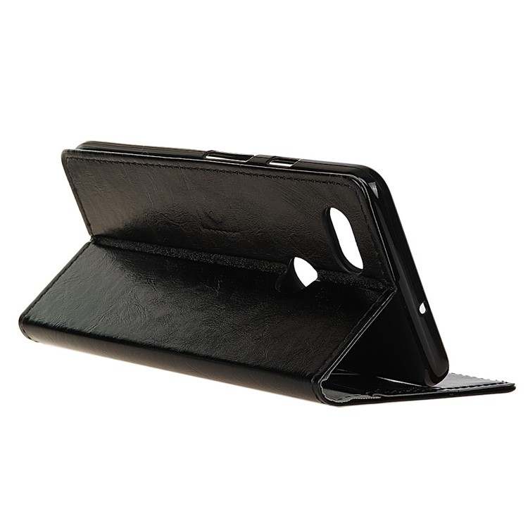 Crazy Horse Wallet Leather Stand Casing for Google Pixel 2XL - Black-5