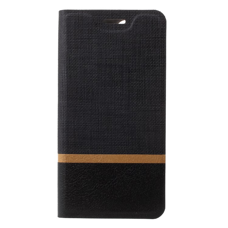 Cross Pattern Leather Card Holder Phone Case (Built-in Steel Sheet) for Google Pixel 2 - Black-3