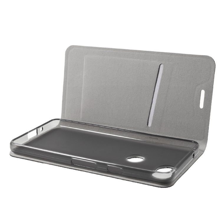 Cross Pattern Leather Card Holder Phone Case (Built-in Steel Sheet) for Google Pixel 2 - Black-6