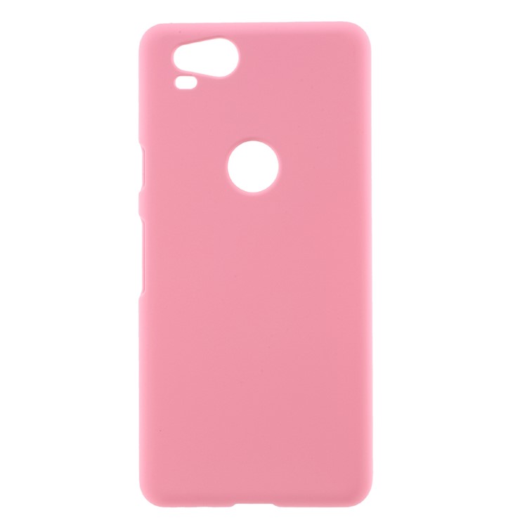 Rubberized Hard Plastic Phone Case for Google Pixel 2 - Pink-1