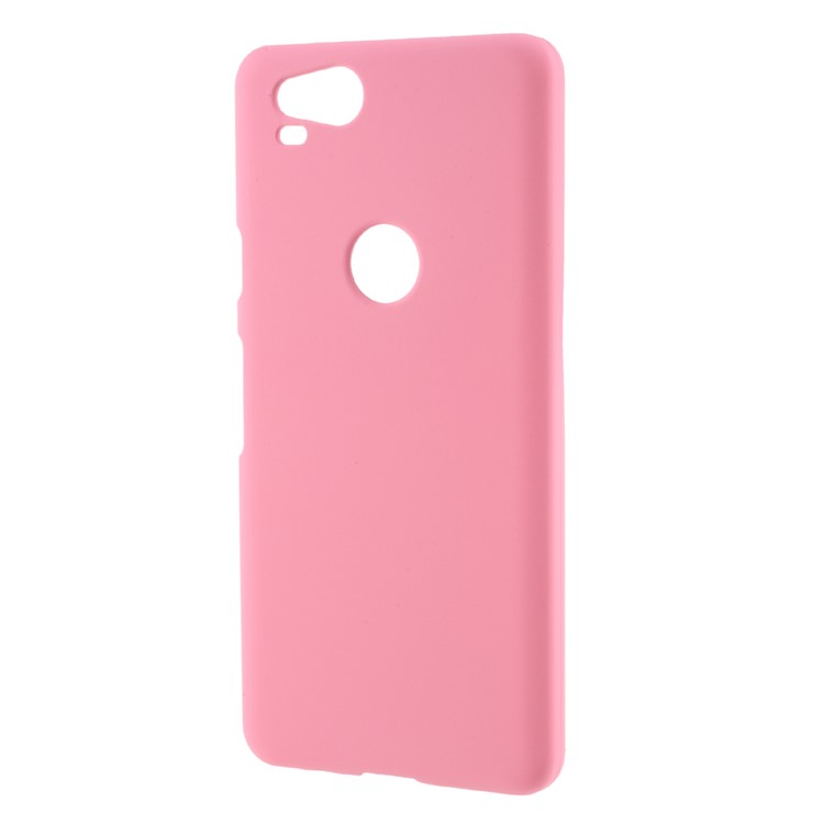 Rubberized Hard Plastic Phone Case for Google Pixel 2 - Pink-2
