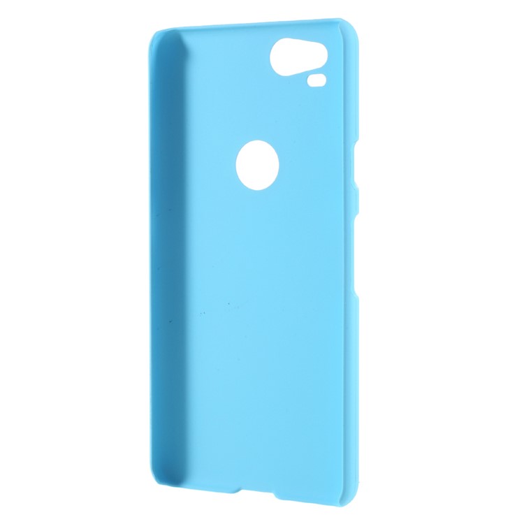 Rubberized Hard Plastic Mobile Cover for Google Pixel 2 - Baby Blue-3